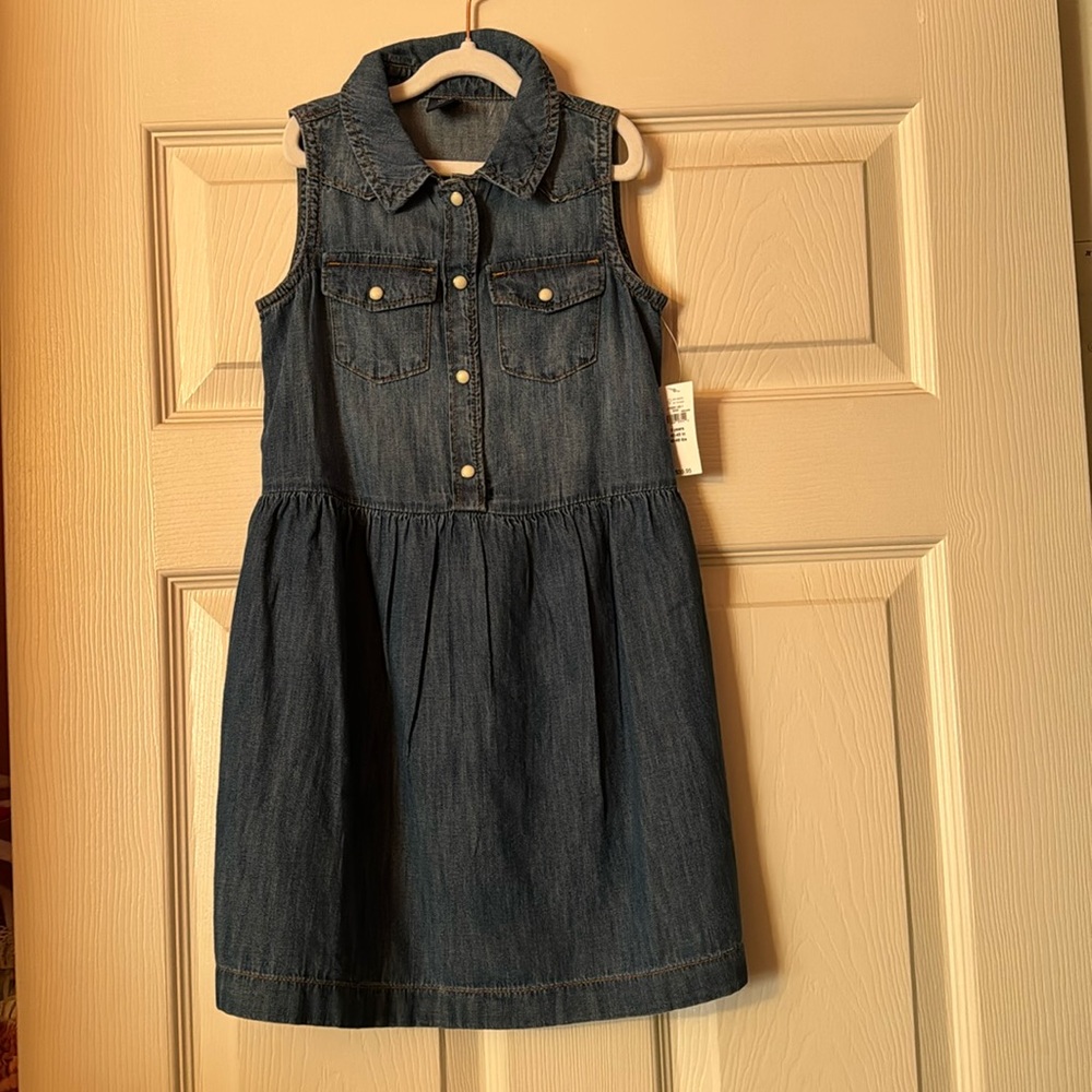 5T Gap denim tank dress.